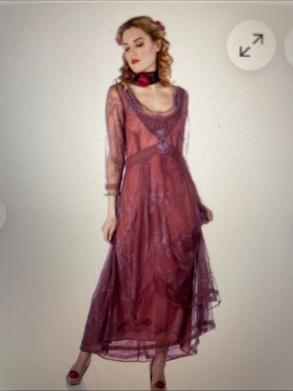 Nataya NWOT Embroidered Abbey dress sz 1X